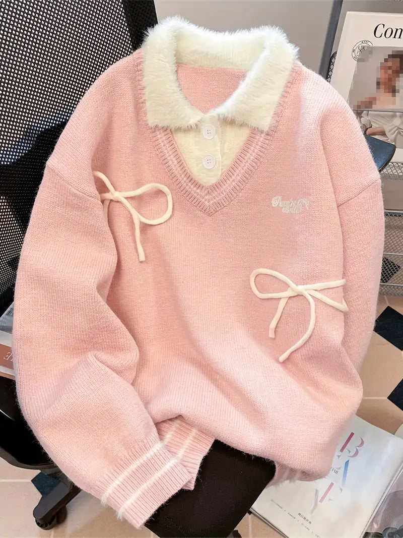 Luddig Kragtröja | Tillsammans mot Bröstcancer