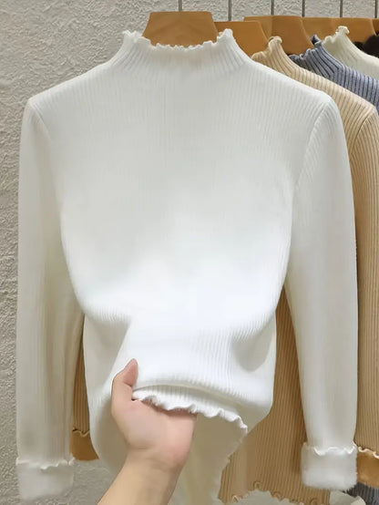 Hög Hals Stickad Tröja | Tillsammans mot Bröstcancer