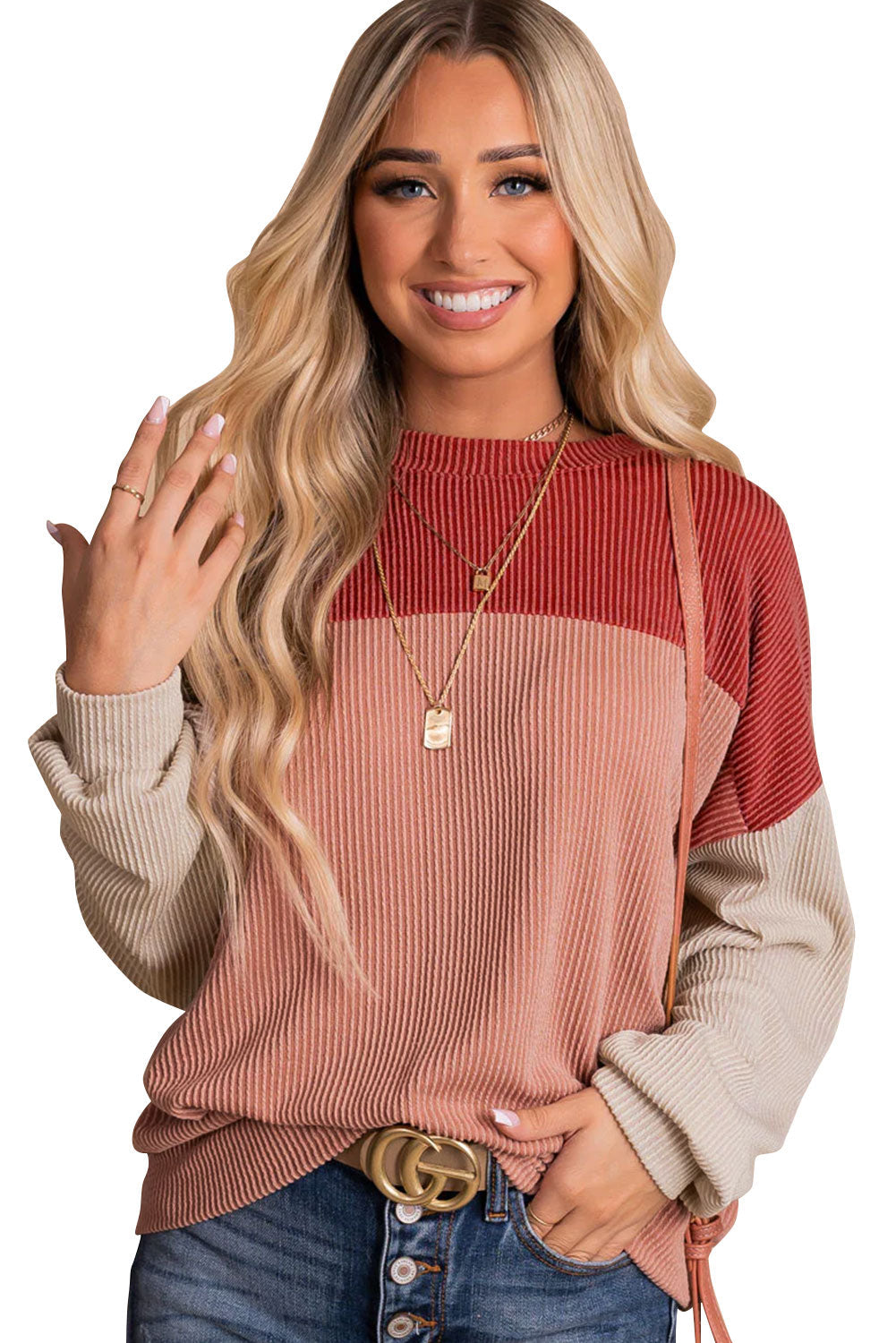 Elira™ - Ribbad Løs Tröja