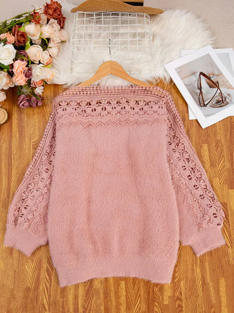 Spetsdetalj Tröja | Tillsammans mot Bröstcancer