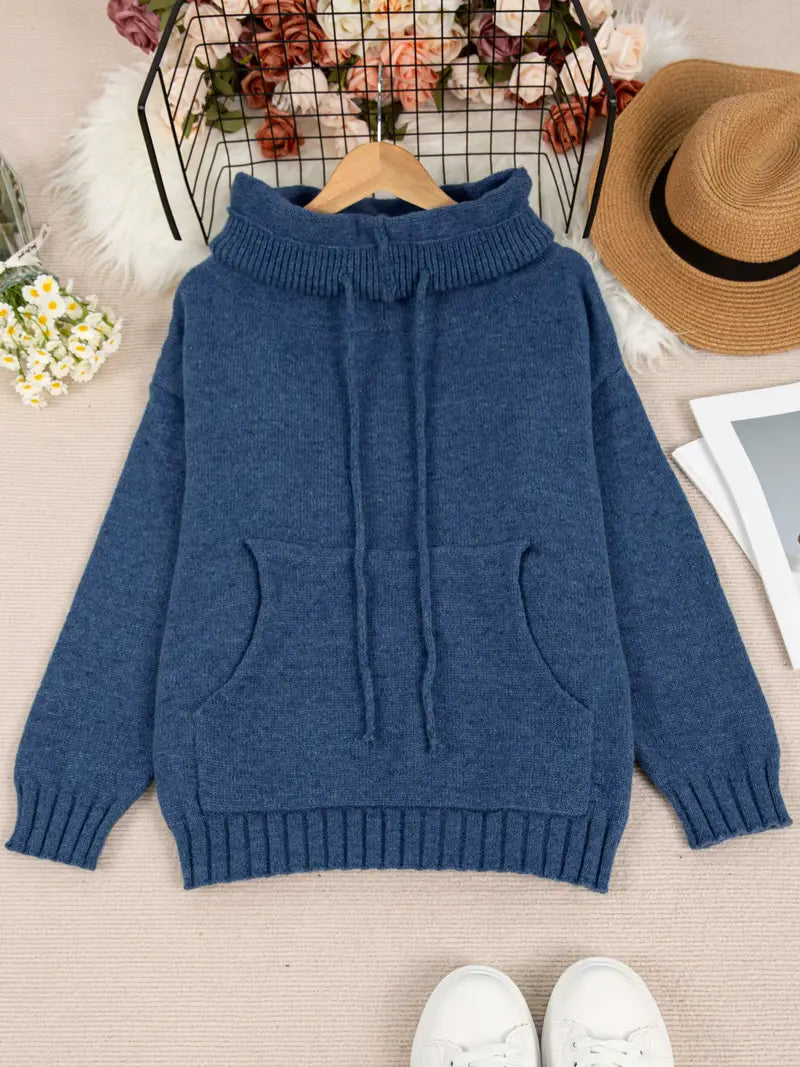 Natala™ - Känguruficka Stickad Tröja