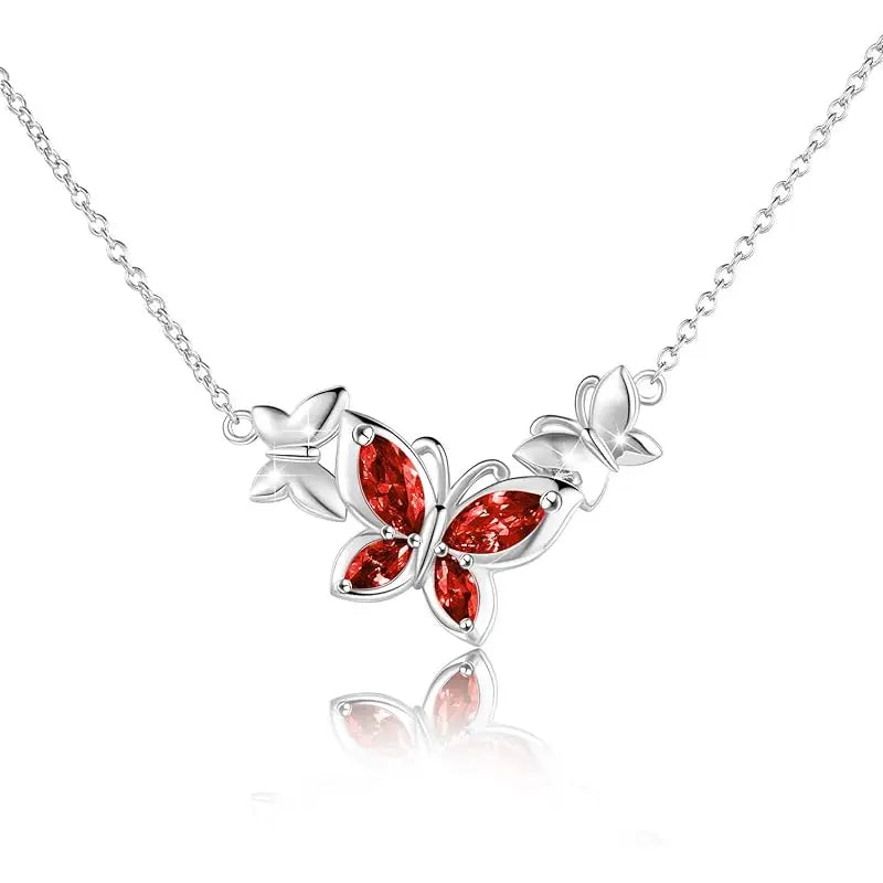 Fjäril Födelsten Halsband | Tillsammans mot Bröstcancer