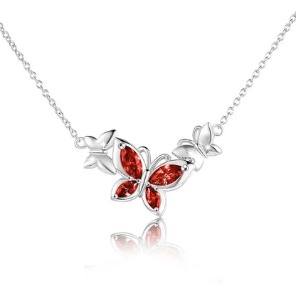 Fjäril Födelsten Halsband | Tillsammans mot Bröstcancer