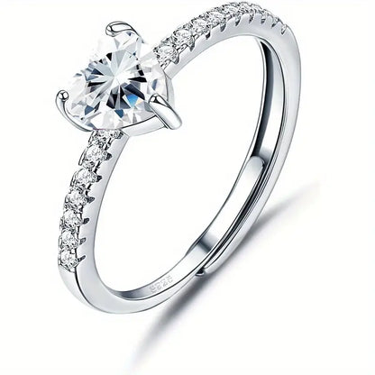 Elegant Hjärtformad Ring | Tillsammans mot Bröstcancer