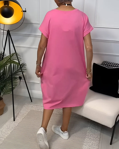 Sakura™ – Avslappnad Klänning med Fickor