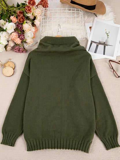 Natala™ - Känguruficka Stickad Tröja