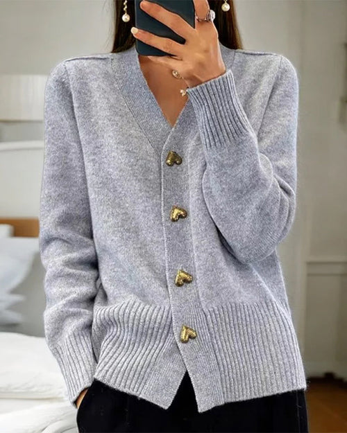 Elisa™ - Stickad Knappjacka