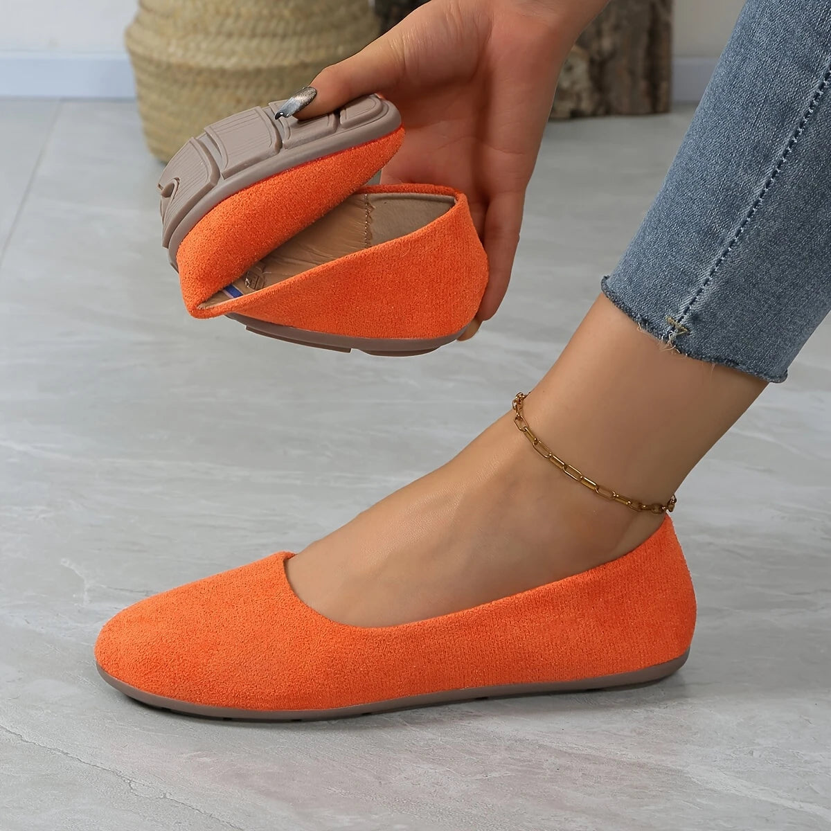 Sigrid™ – Enkla Skor med Mjuk Sula för Dam