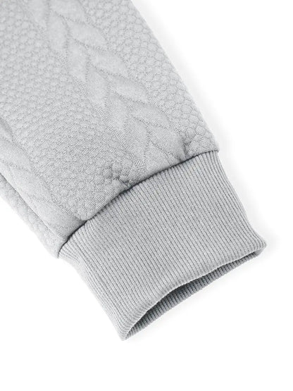 Justus™ - Långärmad Stickad Hoodie