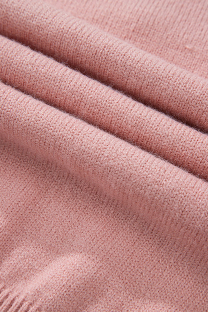 Pink™ – Stickad Kofta med Pärlknappar