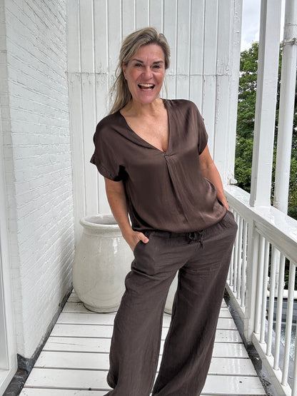 Aliea™ - Linne Långärmat Set