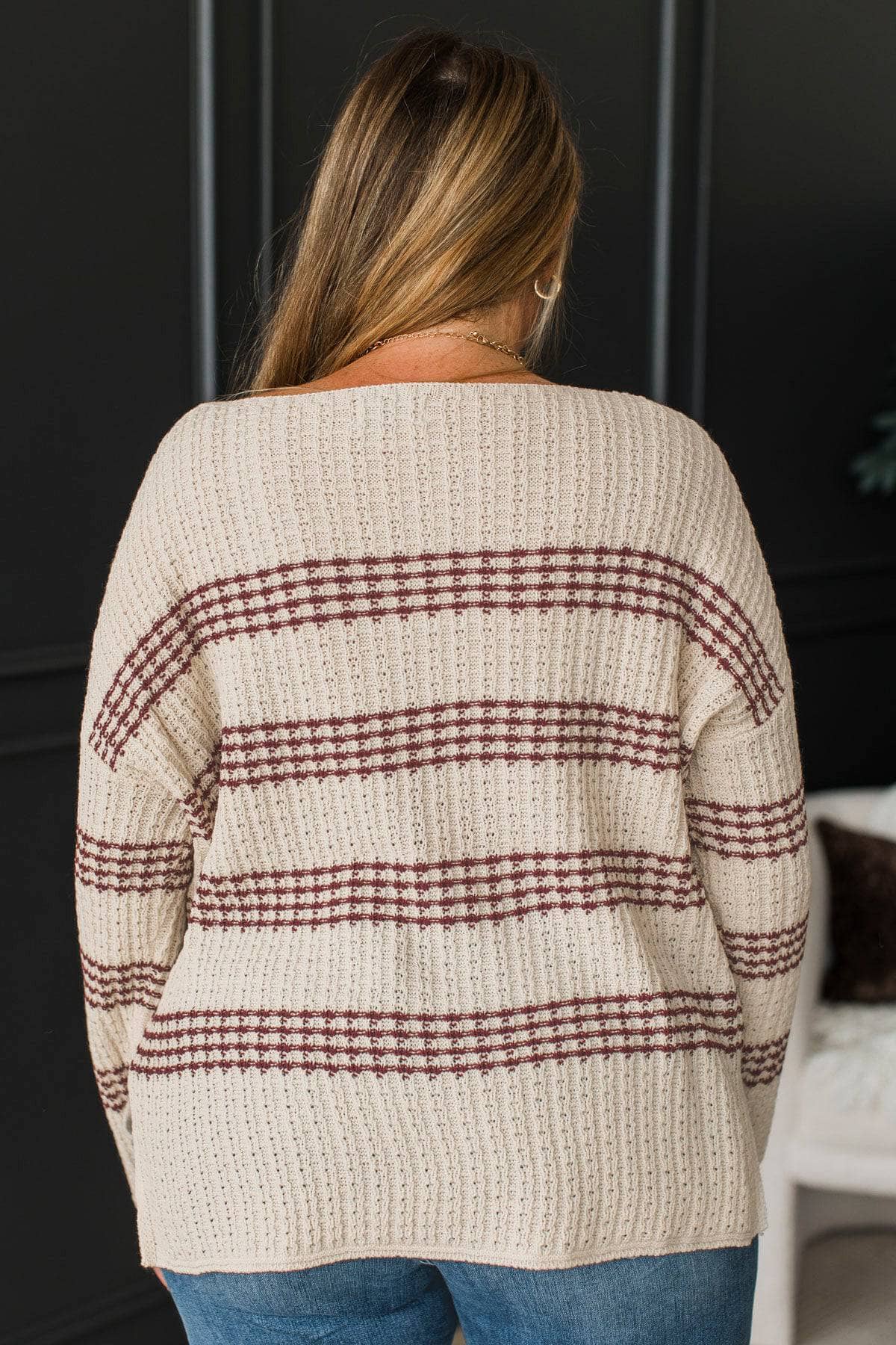 Isabella™ - Elegant Randig Tröja