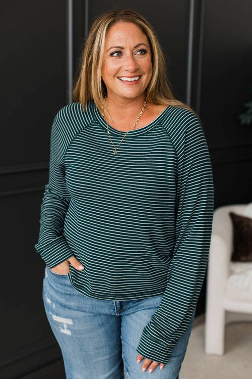 Alma™ - Långärmad Randig Topp