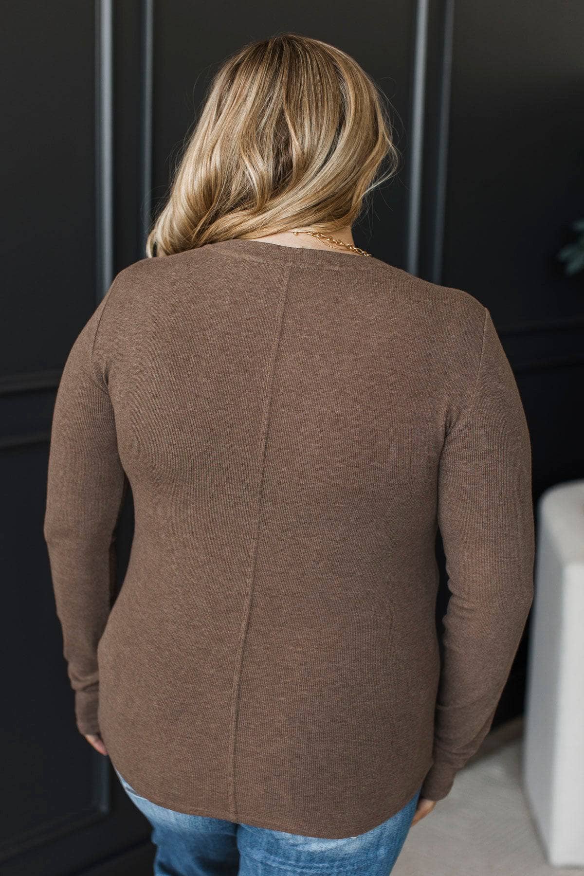 Nora™ - Långärmad Henley Topp