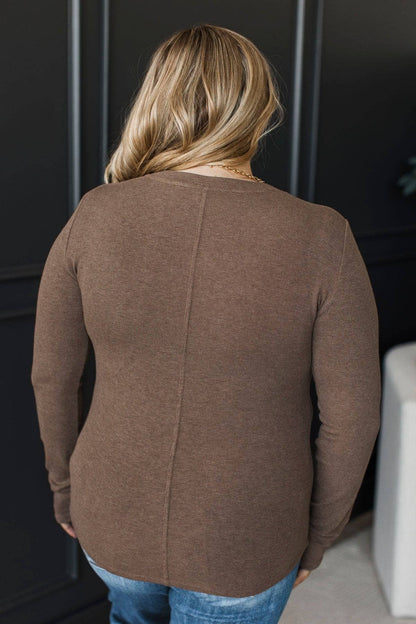 Nora™ - Långärmad Henley Topp