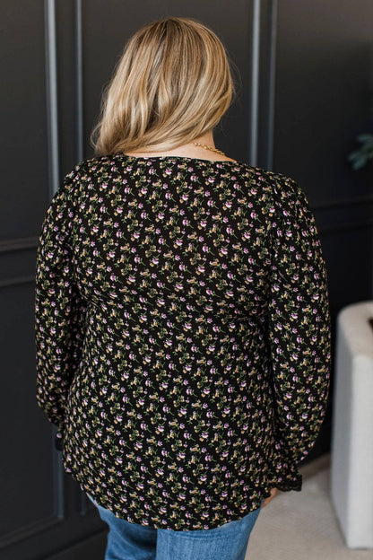 Clara™ - Självsäker Blommig Blus