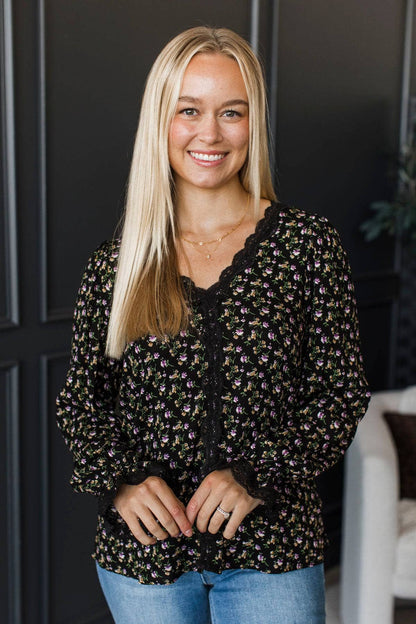 Clara™ - Självsäker Blommig Blus