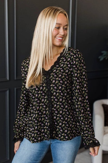 Clara™ - Självsäker Blommig Blus