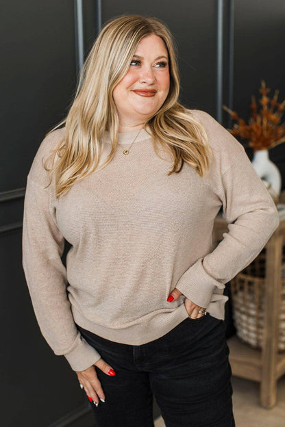 Hanna™ - Långärmad Stickad Tröja