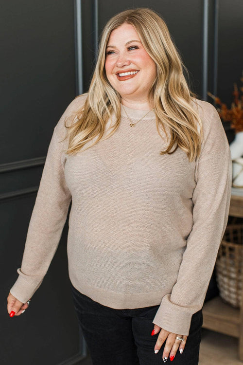 Hanna™ - Långärmad Stickad Tröja