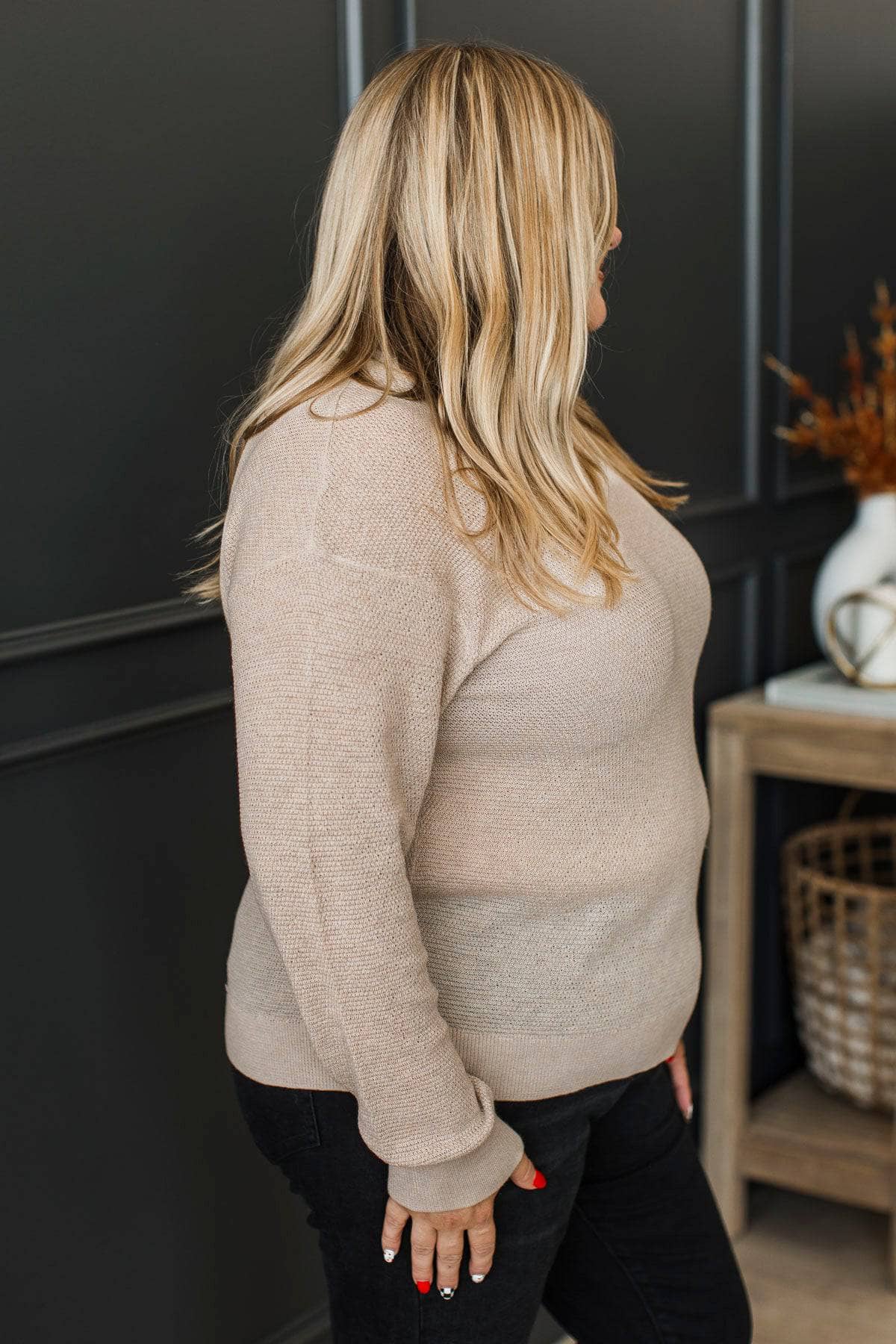 Hanna™ - Långärmad Stickad Tröja