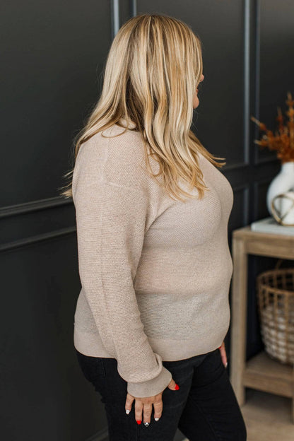 Hanna™ - Långärmad Stickad Tröja