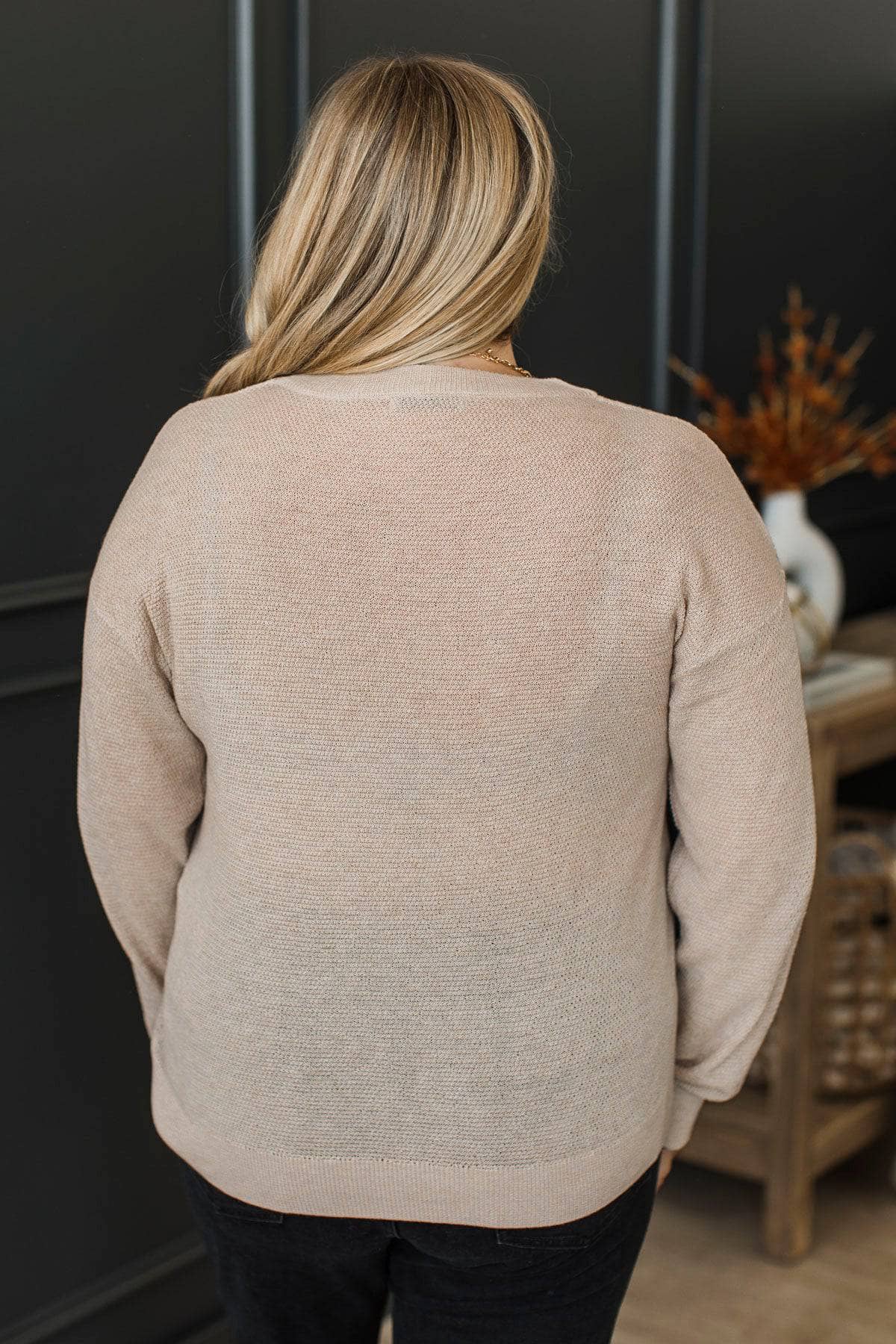 Hanna™ - Långärmad Stickad Tröja