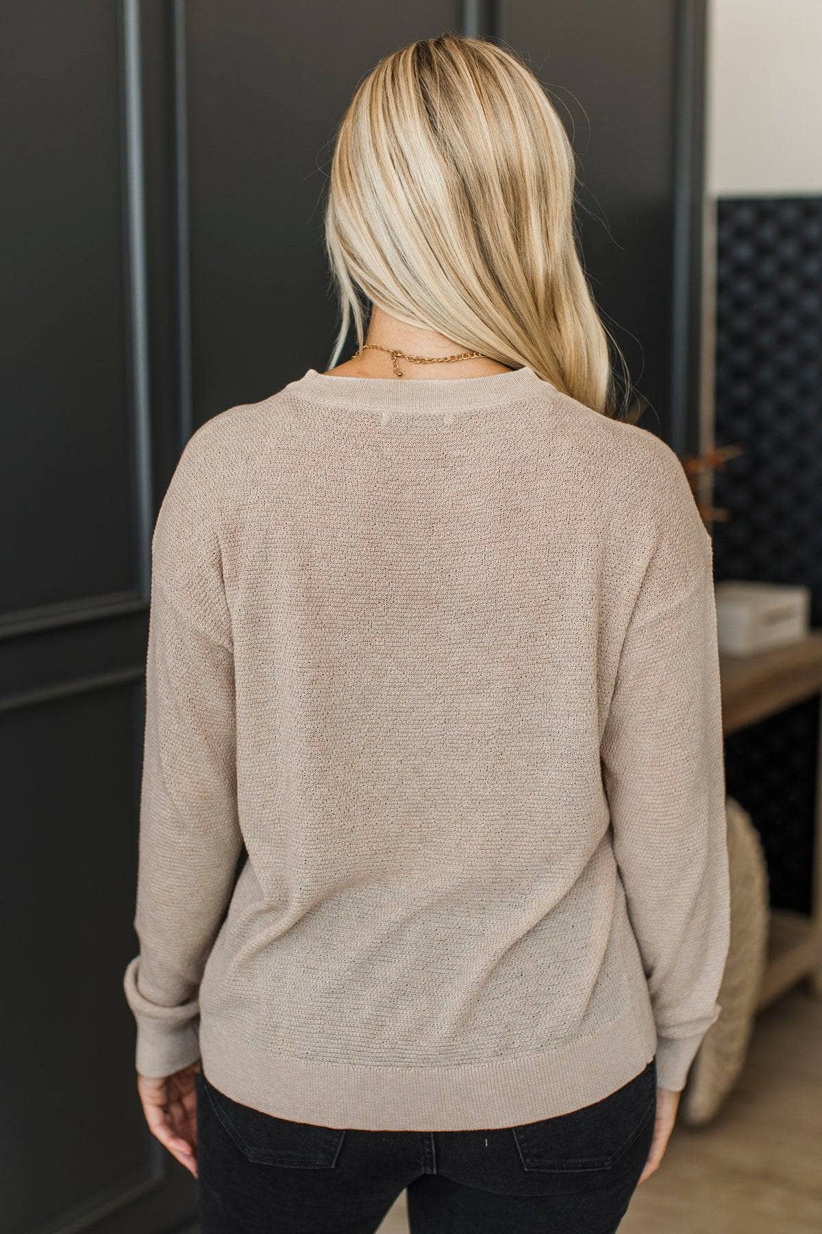 Hanna™ - Långärmad Stickad Tröja