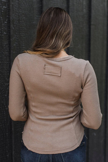 Sofia™ - Långärmad Vaffeltröja