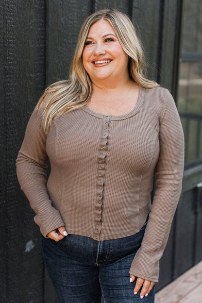 Sofia™ - Långärmad Vaffeltröja