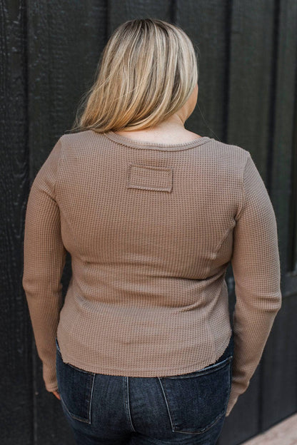 Sofia™ - Långärmad Vaffeltröja