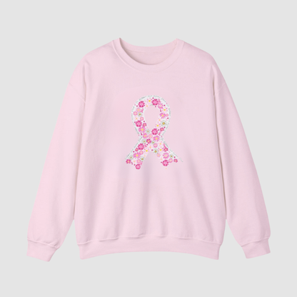 Blommigt Band Sweatshirt | Tillsammans mot Bröstcancer
