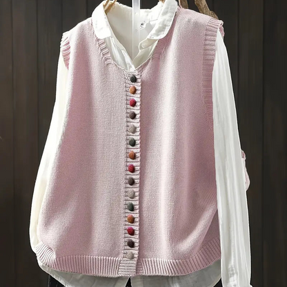 Dione™ - Ärmlös Stickad Väst