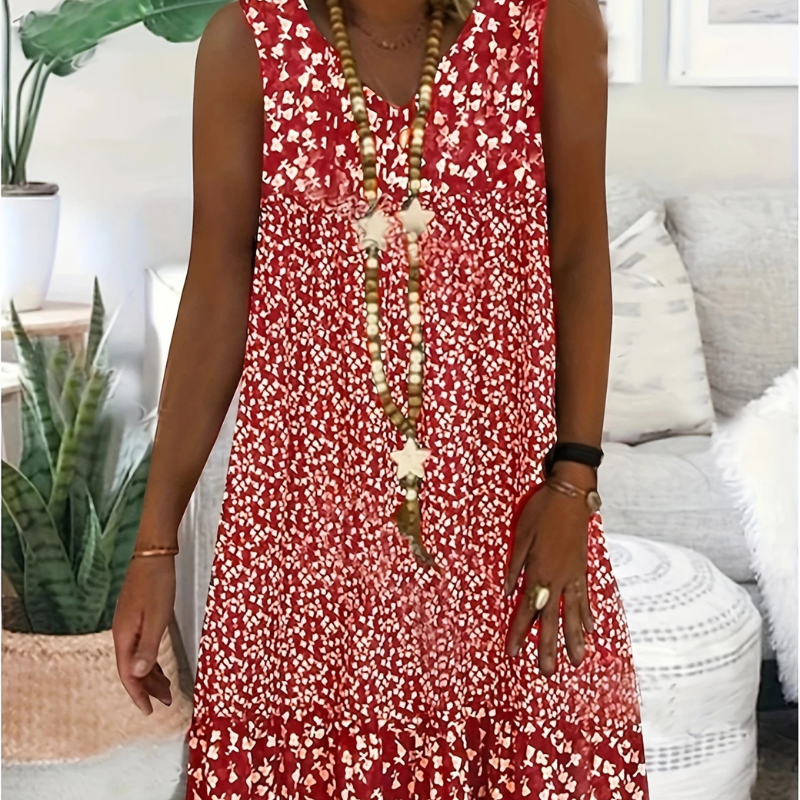 Helena™ - Sommarklänning med V-ringning