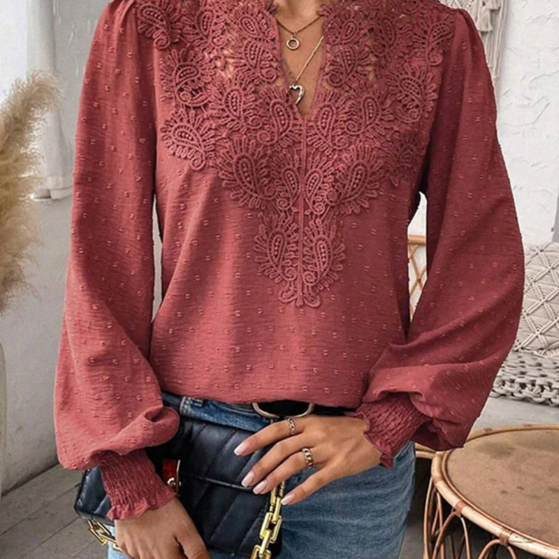 Dina™ - Pustende langermet bluse