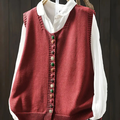 Dione™ - Ärmlös Stickad Väst