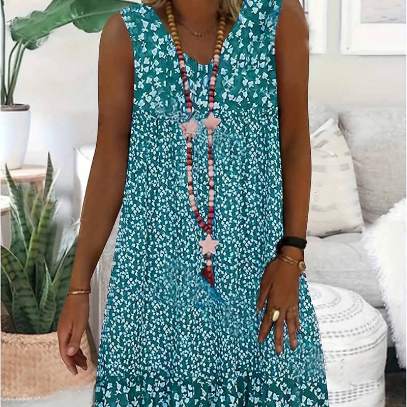 Helena™ - Sommarklänning med V-ringning