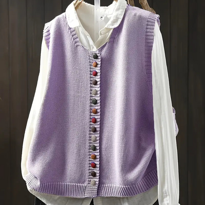 Dione™ - Ärmlös Stickad Väst