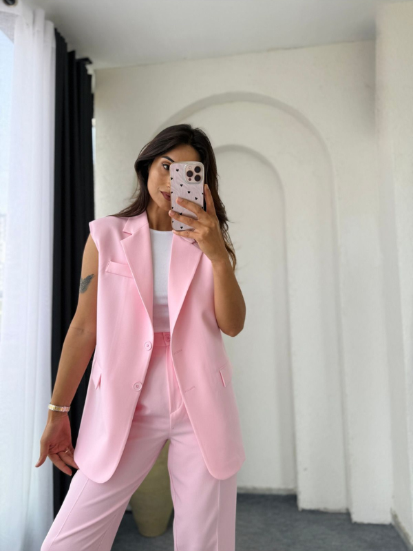 Lorena™ - Ärmlös Blazer Byxset
