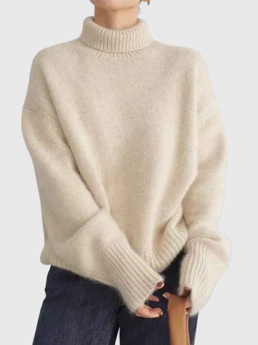 Althea™ - Elegant Tröja med Hög Krage