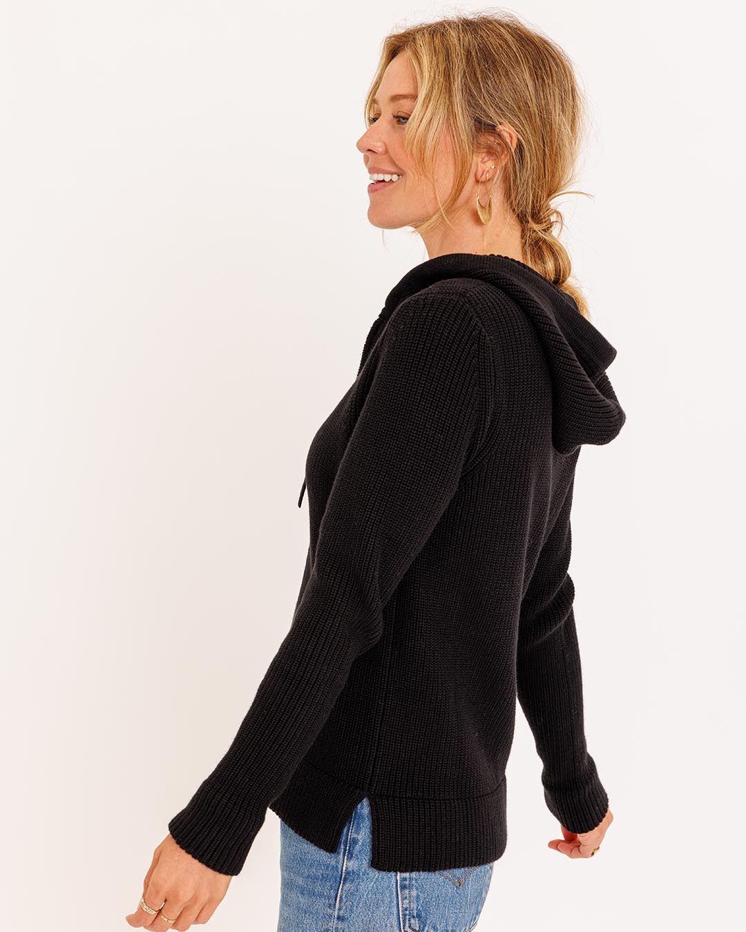 Elsa™ - Bomulls Hoodie i Fiskarstil