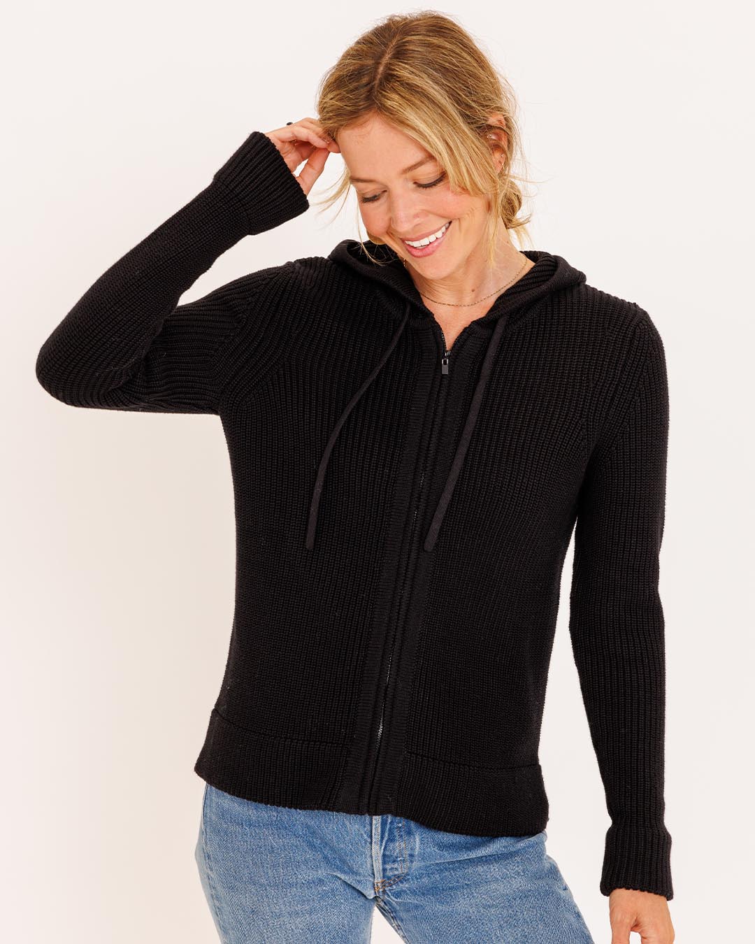 Elsa™ - Bomulls Hoodie i Fiskarstil