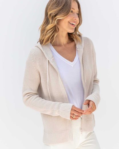 Clara™ - Bomulls Hoodie i Fiskarstil