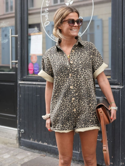 Nona™ – Leopardmönstrad Romper