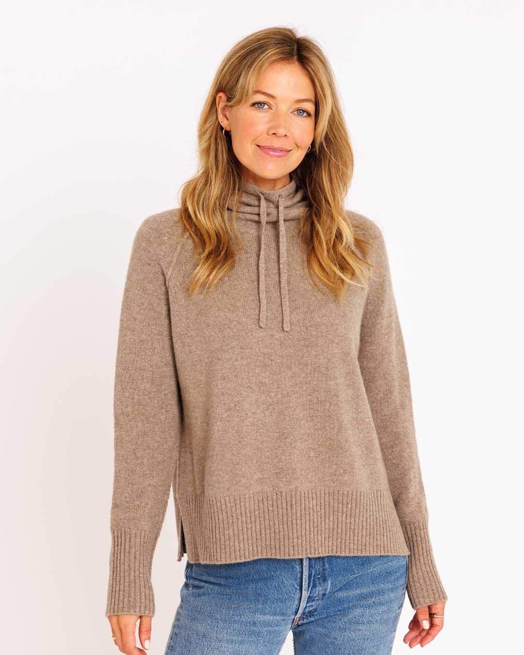 Elena™ - Kashmirtröja med Dragsko