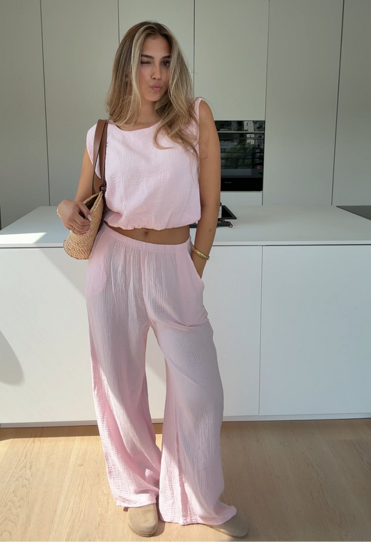 Rania™ – Mjuk Rosé Våffelset