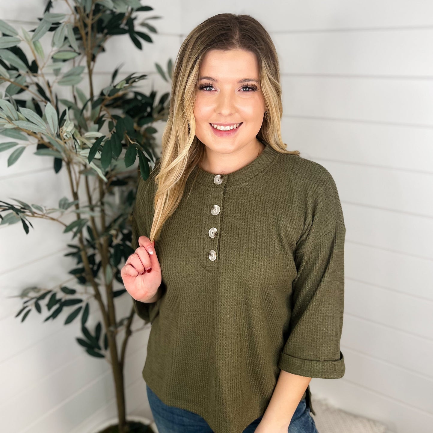 Bella™ - Stickad Ärmtopp