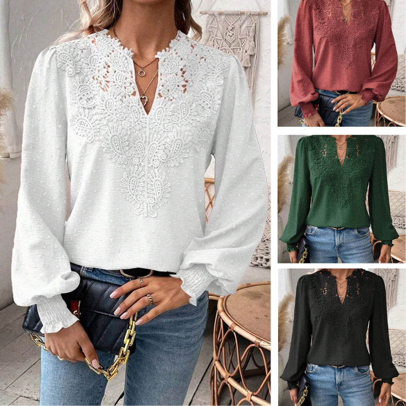 Dina™ - Pustende langermet bluse