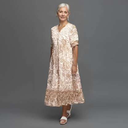 Lucy™ – Damens Elegant Blommig Klänning