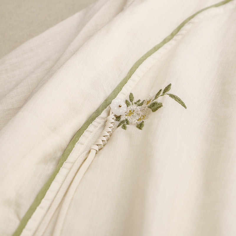 Mika™ - Bärnstensfärgad Linneskjorta för Dam